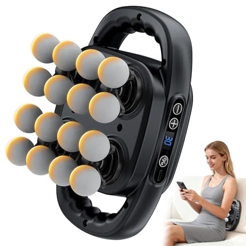 Beown 16 Head Massage Gun Deep Tissue, Back Muscle Massager with 3 Modes & 30 Intensity Levels for Legs, Waist, Back, Neck, Portable Percussion Massage Gun for Pain Relief, Ideal Gift for Women, Men - Image 1