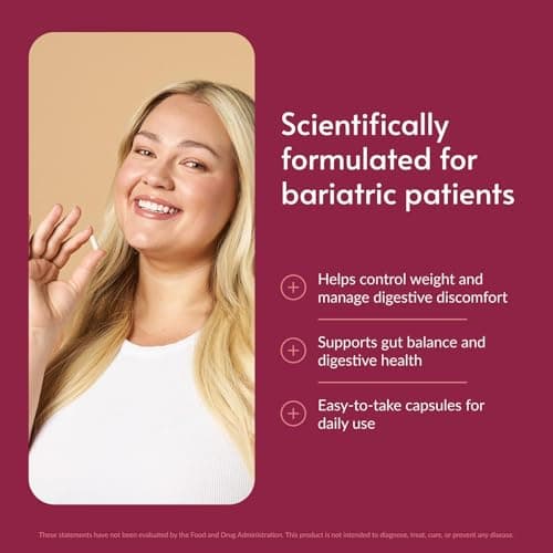 Bariatric Advantage FloraVantage Control - Probiotic Health for Bariatric Patients - Probiotic for Gut Health - Vegetarian & Non-GMO - 30 Count - Thumbnail 2