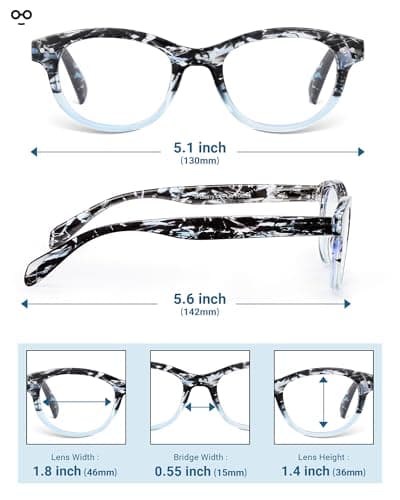 JOLISU 5 Pack Reading Glasses for Women and Men, Light Weight Eyeglasses with Spring Hinge, Blue Light Blocking Readers-1.75 - Thumbnail 4