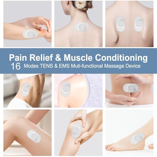 TENS Unit - Wireless Muscle Stimulator for Pain Relief, Dual Channel 16 Intensity Tens EMS Machine, LED-Display Rechargeable Cordless Portable Massager for Feet, Leg, Shoulder, Lower Back, Neck - Thumbnail 3