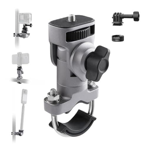 PGYTECH CapLock U-Bolt Mount Aluminum Alloy Bracket, 2 Cushion Block Motorcycle Bike Mount, 1/4" Thread for Gopro 13/12, DJI Osmo Action 6/5 Pro/Pocket 3/Xtra Muse, Insta360 Ace Pro 2/X5 Action Camera - Image 1