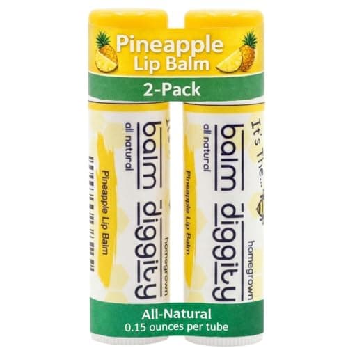 It’s The Balm Diggity Pineapple Lip Balm - Scented Balm Stick for Moisture - Moisturizing Tropical Lip Care with Shea Butter, Coconut Oil, Beeswax, and Jojoba Oil - Smooth Glide for Dry Lips - 2 Pack - Image 1