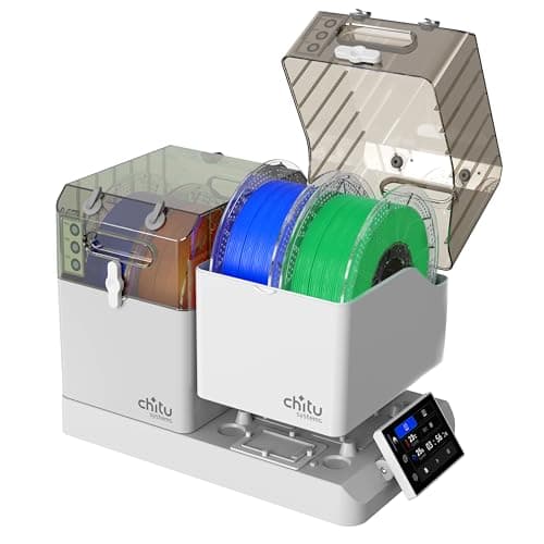 Chitu Systems E1 Filament Dryer 4 Spools, Auto-Humidity Hold, Independent Control with 2 Removable Chambers for Nylon, ABS, TPU, PETG, PLA 3D Printer Filament Drying, Compatible with AMS Lite - Image 1