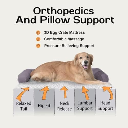 Small Dog Bed and Cat Sofa Waterproof Orthopedic Dog Beds for Small Dogs Cat Bed Comfy Pet Couch Sofa Beds with Washable Removable Cover & Non-Slip Bottom - Thumbnail 3