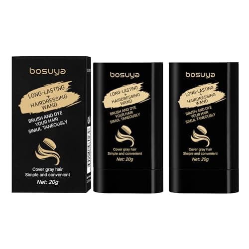 2 Pack Hair Color Stick Waterproof and Sweat-Proof Hair Dye Instant Gray Hair Cover up Stick for Quick Root Touch Up Coffee Color