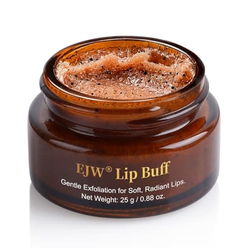 Triple-Action Lip Scrub - Brown Sugar, Coffee & Pearlite Exfoliator - Infused with Coconut & Botanical Oils for Nourishing Care of Dry, Cracked Lips - Vegan, Cruelty-Free - Image 1