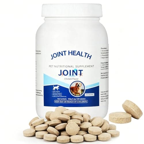 Gihen Dog Joint Health Supplement Chews, Glucosamine & Chondroitin for Hip and Joint Support, Chicken Flavor Soft Chews for Dogs, 100 Tablets