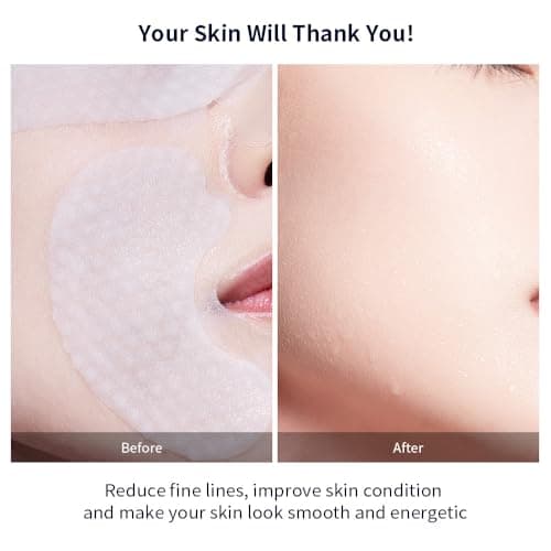 PROF.LING Real Deep Hyaluronic Acid Face Mask, Deep Hydrating & Firming Sheet Mask for Fine Lines, Plumping Moisture Care for Dry, Dehydrated Skin,Korean Skincare, 28g x 5 ea - Thumbnail 3