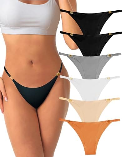 Seamless Underwear for Women,Comfortable No Show Underwear Soft Panties for Women Pack of 6 (X-Large, Set 1) - Image 1