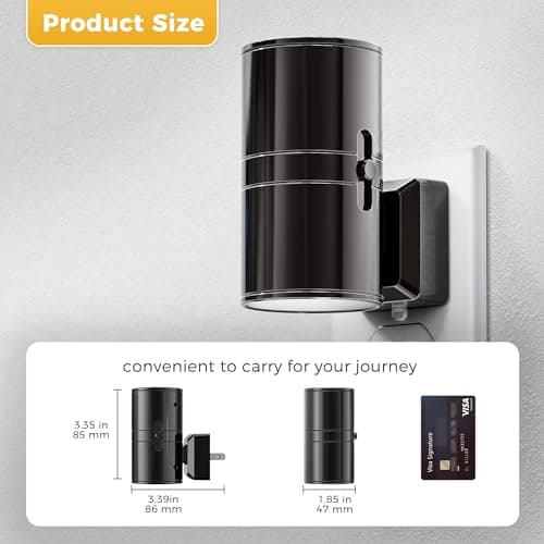 L LOHAS LED Night Light, Automatic Night Lights Plug into Wall, 2 Pack Nightlights with Light Sensor, 3000K Soft White 0-100LM Dimmable Modern Nightlight for Kids Bedroom Hallway - Thumbnail 2