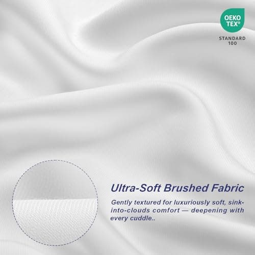 Wuuyuef 18x18 Pillow Inserts Set of 2–Hypoallergenic Square Pillow Inserts, Oeko-TEX Certified Virgin Down Alternative Filling, Machine Washable - Thumbnail 4