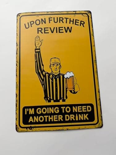 Funny Football Gifts for Men – Vintage Sports College Football Decor 8x12 Vintage Man CaveDecor Tin Sign Bar decor, Party Wall Decoration for Guys Home Bar, Signs, non-luminous and non-mechanical, of metal - Thumbnail 6