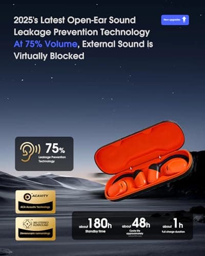 schainyan AI Translator Earbuds Real Time - 164 Languages Translation Headphones, Audio and Video Calls Wireless Bluetooth Interpreter Device for Business, Travel, Learning - Orange - Thumbnail 6