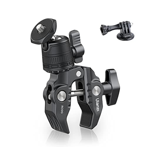 ULANZI R099 Super Clamp Camera Mount with 360° Ballhead for Bike/Bicycle/Motorcycle Handlebar Pole Tripod Tube Crossbar Gimbal Rods Mount for Insta360/GoPro/AKASO/DJI/Phone/DSLR/Light/Monitor - Image 1