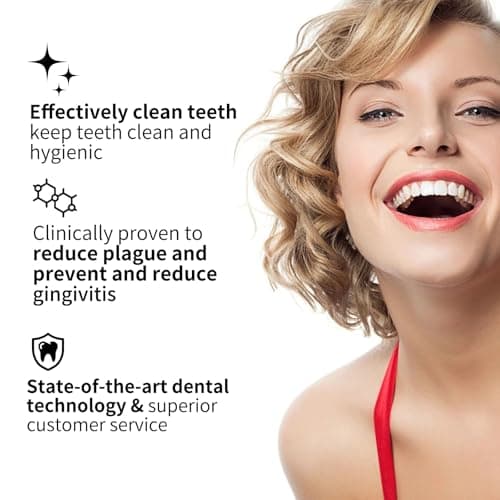 Seapeoa Electric Toothbrush Set, Equipped with 10 Brush Heads and Travel case, IPX8 Waterproof, 2-Minute Timer, 42000 high-Frequency Vibrations, 5 Modes, The First Choice for Gift Giving - Thumbnail 3