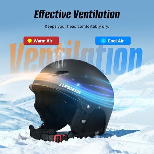 LUMDEER Ski Helmet, UV Protection Snowboard Helmet, Certified Ajustable Snow Sport Helmets for Men Women Skiing, Skating, Snowboarding - Thumbnail 3