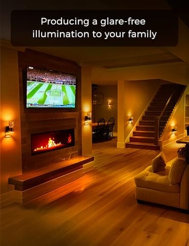 L LOHAS LED Night Light,Dimmable Night Lights Plug into Wall, Acrylic Nightlights with 0-100 LM Adjustable Brightness, Amber Plug in Night Light with Dusk to Dawn Sensor, for Bathroom Hallway - Thumbnail 6