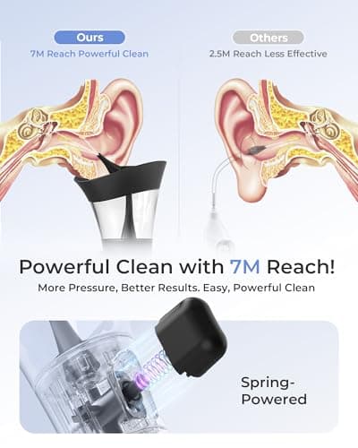 KAUGIC Manual Ear Wax Cleaner – Safe, Comfortable & Easy to Use Seamless One-Hand Operation, Black - Thumbnail 3