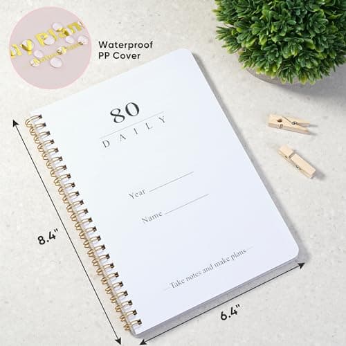 MSTONAL Daily Planner Notebook, 80 Sheets Undated Do List Planner 2025, 6.4"x8.4" To do List Notepad, Do List Organizer for School/Office Supplies - Thumbnail 2