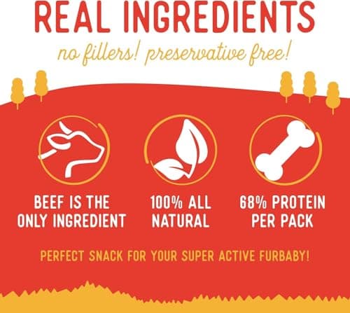 Beg & Barker Beef Liver Jerky for Dogs (4 Ounce, Pack of 2) - Dog Training Treats - Natural Dog Treats Made in The USA - Grain Free, Diabetic-Friendly, High Protein, Sugar-Free - Thumbnail 2