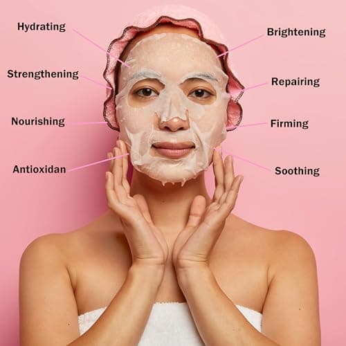 Meleell 40 Pack Collagen Face Masks Skincare Bulk for All Skin Types,Hydrating Spa Sheet Mask for Sensitive Skin, Facial Mask Sets For Women Skin Care,Hydrating Face Mask Gifts Set for Teen Girls - Thumbnail 5