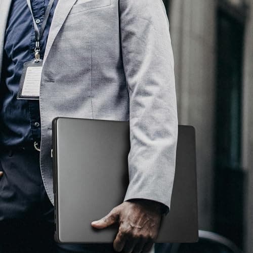 BlueSwan Matte Case for MacBook Pro 14 M5 M4 M3 M2 M1 Pro/Max 2026-2021, Compatible A3426 A3427 A3434 A3401 A3112 A2992 A2918 A2779 A2442, Hard Shell Protective Cover, Space Black Clear - Thumbnail 3