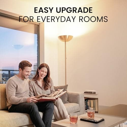 Modern Lamp Shade Kit For Superlamp Models - Glare Free Uplight Cover Designed To Reduce Direct Light, Easy Install Accessory For Floor Lamps, Replacement Shade Set Single Pack - White - Thumbnail 4