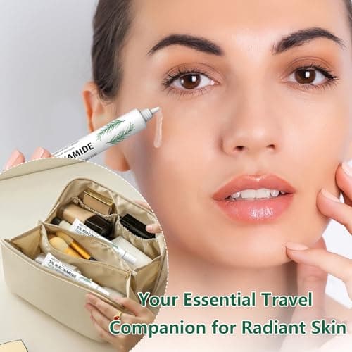 Travel Skincare 5% Niacinamide Serum with 4% Tea Tree Extracts | 1% Ceramide Complex | Deep Hydration | Regulates Sebum | Soothes Skin (3 Pack 0.507 fl.oz | 15ml) - Thumbnail 5