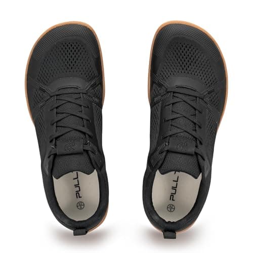 Pulltop Barefoot Wide Toe Box Shoes for Women - Trail Running Gym Shoes | Zero Drop Sole | Minimalist Crossfit for Trainer Black Gum Size 9 - Thumbnail 3