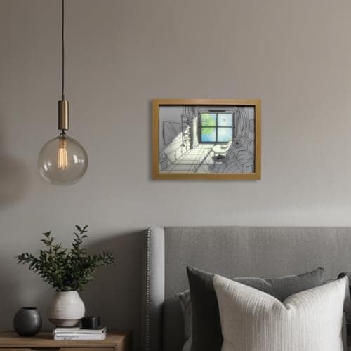 WELESHEI Led Mood Lamp Light Up Painting Wall Art 3 Color Changable Modes Romantic Decorative 4D Night Light For Bedroom Living Party Dorm Room Decor Dream Dimmable Lamp Birthday Gift - Thumbnail 6