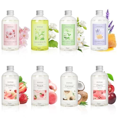 Lavender Honey Diffuser with 20 Black Fiber Sticks, 200ml (6.7 oz) Diffusers for Home Essentials Bathroom,Last up to 60 Days - Thumbnail 5
