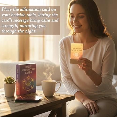 HEKOOLA Positive Affirmation Cards, 52 Weekly PVC Cards for Women, Durable and Portable，Home Desk & Bedside Decor, Dorm Room & Travel Companion, Thoughtful Gift for Mom, Daughter & Coworker - Thumbnail 3