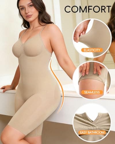 anylost Backless Shapewear for Women with Tummy Control, Seamless Low Back Shapewear Bodysuit for Women, Full Body Shape - Thumbnail 2