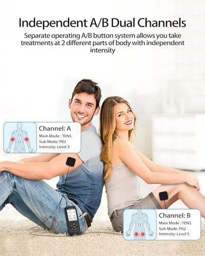 TENS Unit Muscle Stimulator for Pain Relief Therapy, 22 Modes EMS TENS Machine, Electronic Muscle Relaxer for Shoulder Pain Relief, Back Pain, Shoulder Neck Pain Relief - Thumbnail 5