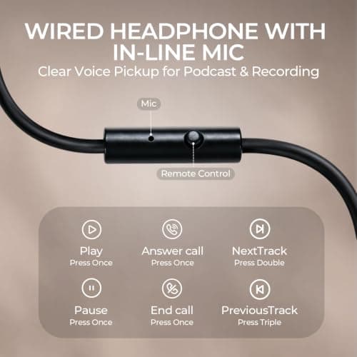 NUBWO Studio Headphones Wired, Hi-Res Over Ear Headphones with 3.5/6.35mm Detachable Jack, 180° Flip Earpads, 45mm Drivers Professional Monitor Headsets for Mixing, DJ, Recording, Guitar, Piano-HD01 - Thumbnail 3