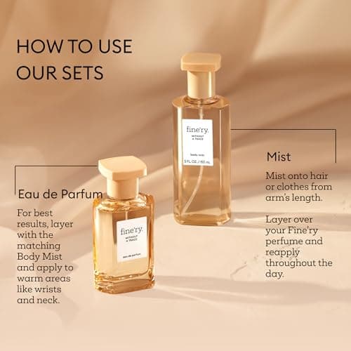 Fine'ry Without A Trace Eau De Parfum & Body Mist Gift Set | Clean & Fresh Notes Of Neroli, Cedarwood & Suede Musk | Fine Mist Spray & Perfume For Women | Fragrance Layering Duo (2oz + 5oz) - Thumbnail 5