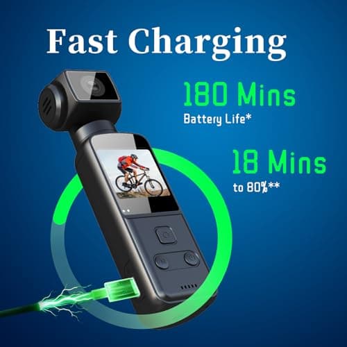 AHUMADOR DE Body Cameras with Audio and Video Recording,Pocket Camera for Vlogging,Blogging,YouTube,Travel and Content Recorder with 128GB Card - Thumbnail 3