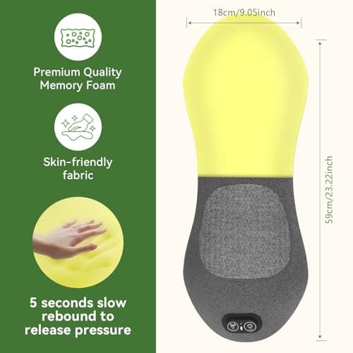 3 in 1 Electric Lumbar Massager Support Pillow - Lower Back Massager with Heat,Vibration & Airbag Traction,Smooth Triple Fusion Lumbar Support Massager for Lower Back Pain Relief FSA Eligible HSA - Thumbnail 4