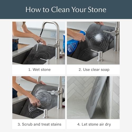 Dorai Home Bath Stone Mat 23.6"x15.4" (2-Pack) – Quick-Dry, Non-Slip Diatomite Stone Bath Mat for Bathroom, Zen Slate - Thumbnail 5