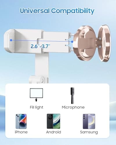 ACKIMA 67" Selfie Stick Tripod, All in One Phone Tripod with Wireless Remote, Extendable Compact Tripods Portable Travel Stand for iPhone Android Selfie/Video Recording/Live Stream/Vlog - Thumbnail 6