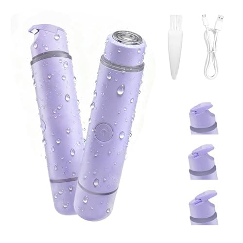 Bikini Trimmer for Women, 2-in-1 Electric Razor & Pubic Hair Trimmer, IPX6 Waterproof Bikini Shaver with 0.1-4 mm Combs, USB Charge, Painless Razors for Women Legs Underarms Face (Lalic) - Image 1