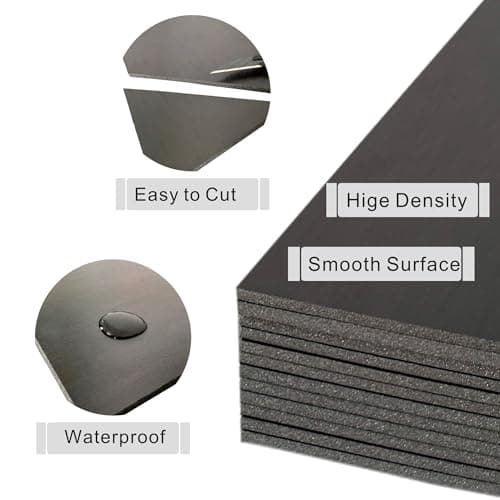 Black Poster Board 11 x 14 in, ZXUNLIEH 12 Pack Foam Board, 3/16'' Thick - Thumbnail 3