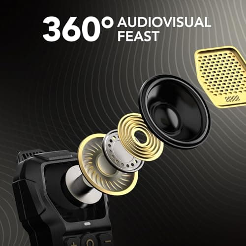 MFish Wearable Bluetooth Speaker, Clip-On Mini Portable Speaker with Built-in Mic for Hands-Free Calls, IPX67 Water/Dust Resistant, Ultra-Lightweight, Playtime, 4X Strong Clip Gold - Thumbnail 6