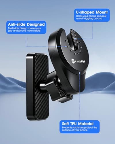 KALAPOP Magnetic Phone Holder for Socket Grip,Work with Pop Socket for MagSafe & Adhesive Phone Grip/Stand,360°Adjustable Strong Magnet (Magnetic Holder) - Thumbnail 5