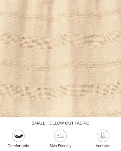 BTFBM Spring Dresses for Women 2026 Casual Long Sleeve V Neck Elastic Waist Lightweight Maxi Wedding Guest Dress Pockets(Apricot, Large) - Thumbnail 5