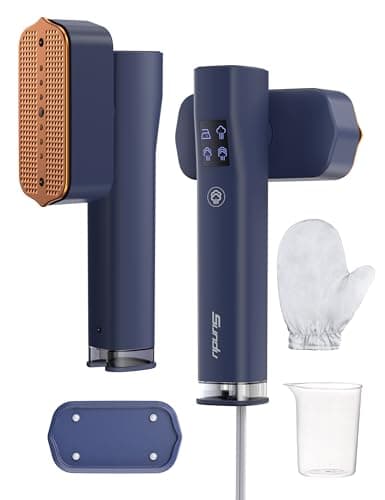 Steamer for Clothes,Sundu Portable 2-in-1 Travel Steamer&Iron,15s Fast Heat-up,100ml Water Tank,Ironing Gloves,25 Min Powerful Continuous Steam,1000W&4 Modes Light Steam Iron for Travel&Home(Blue) - Image 1