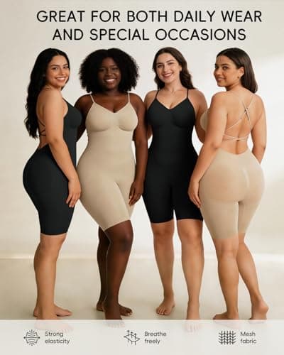 anylost Backless Shapewear for Women with Tummy Control, Seamless Low Back Shapewear Bodysuit for Women, Full Body Shape - Thumbnail 6