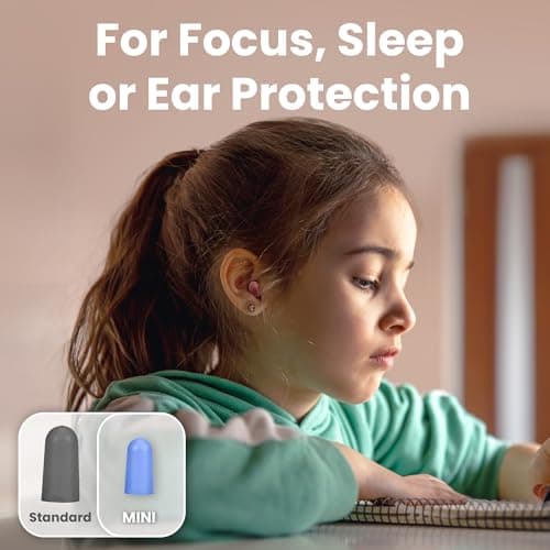 MiniPlugs - Earplugs for Kids, Skin-Safe Lab Tested Extra Small Ear Plugs for Kids, Children's Ear Plugs for Sleeping, Slim Fit Toddler Earplugs for Noise Reduction, Sensory, Child Concert Protection - Thumbnail 2