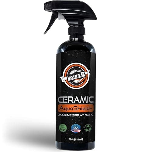 WavesRx High-Performance Ceramic Spray Coating for Boats & Jet Skis (AquaShield+) | Marine Grade SiO2 Sealant Protects from Salt, Contaminants & UV Damage | Fast Wax Silicon Dioxide Hydrophobic Polish - Image 1