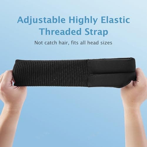 Sleep Mask, Light Blocking Design Night Blindfold for Sleeping, Memory Foam Eye Cups for Women and Men, Sleep Eye Mask for Side Sleeper, Blindfold for Travel, Nap, Yoga, Black - Thumbnail 6